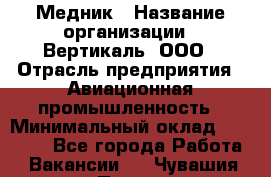 Медник › Название организации ­ Вертикаль, ООО › Отрасль предприятия ­ Авиационная промышленность › Минимальный оклад ­ 55 000 - Все города Работа » Вакансии   . Чувашия респ.,Порецкое. с.